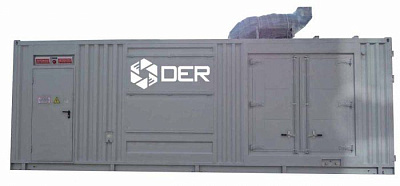Дизельный генератор MGE P1000PS (4012-46TWG2A) 6300 В в контейнере ДЭР